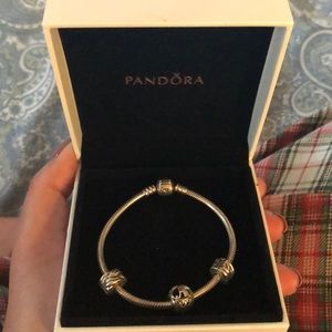 Pandora Bracelet with A charm